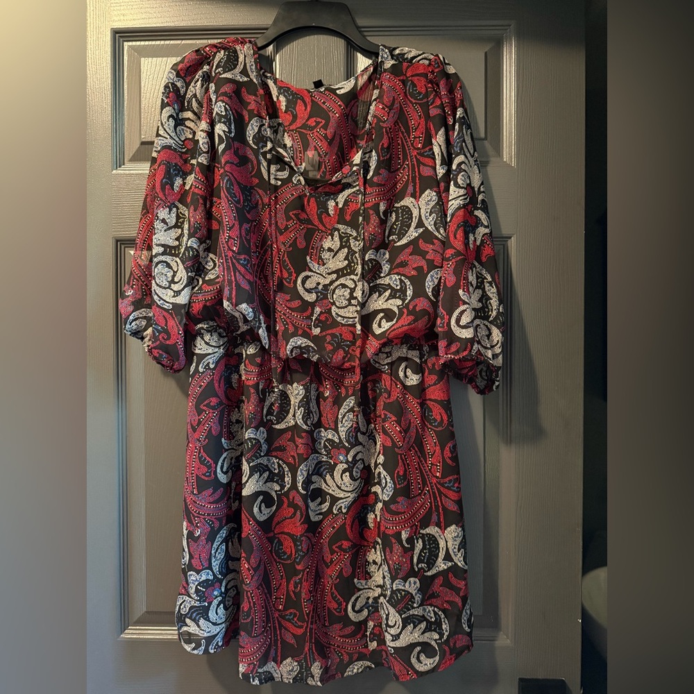 BeBop Paisley Dress with elastic waist